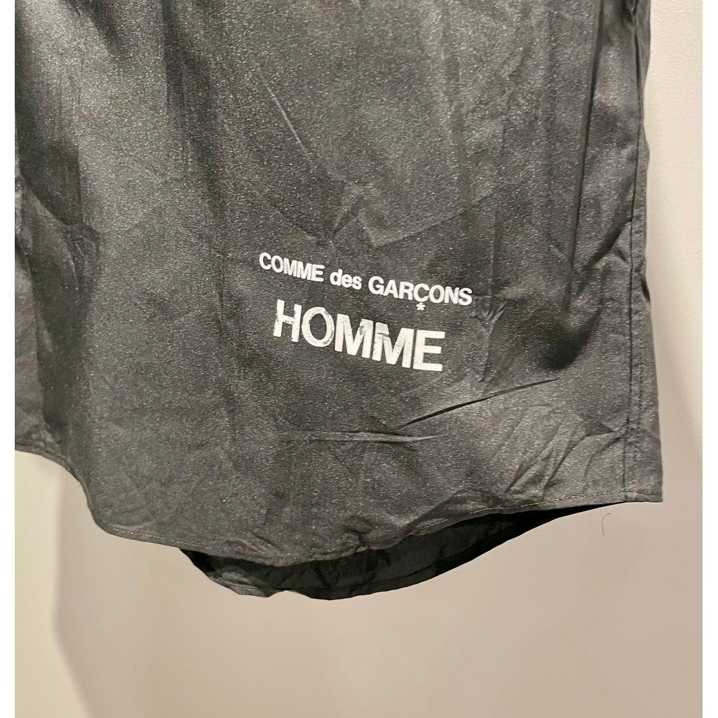 COMME des GARCONS HOMME コットンエステルブロード 製品加工 シャツ(BLACK)