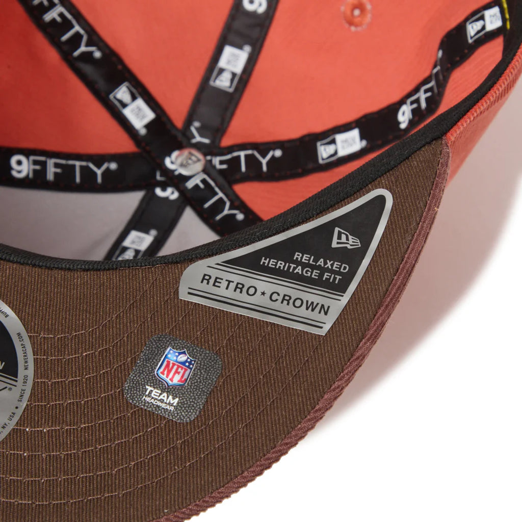 NEW ERA RC 9FIFTY Powered by GORO NAKATSUGAWA(MIN-NANO) ニューヨーク・ジャイアンツ コーデュロイ レンガ ブラウンバイザー