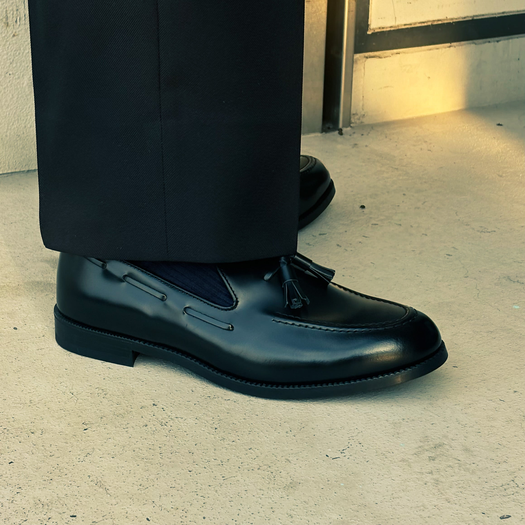 KENFORD MENS TASSEL LOAFERS / BLACK
