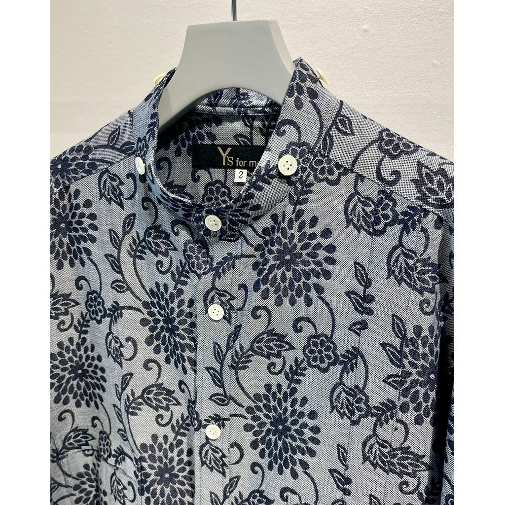 Y's for men INDIGO JACQUARD SHIRT