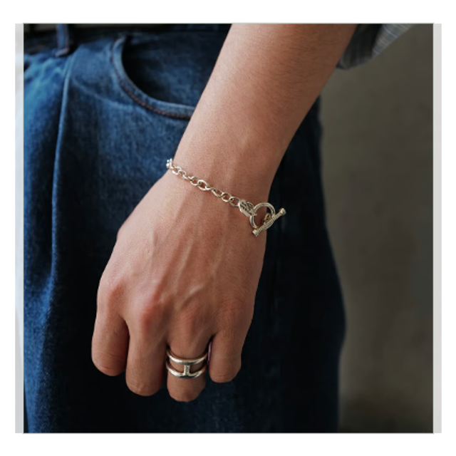 XOLO JEWELRY Curve Link Bracelet -6mm-19cm