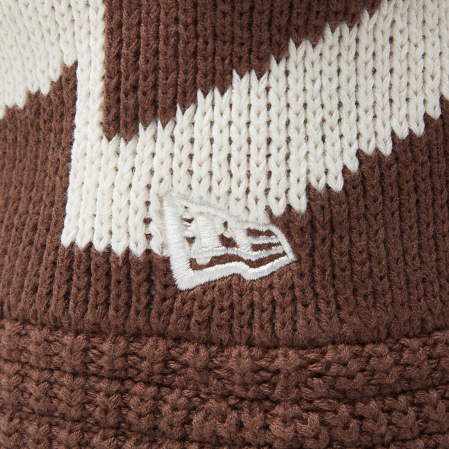 NEW ERA ニットバケット Knit Bucket Nパターン ウォルナット