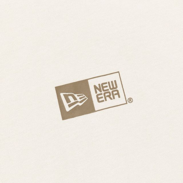 NEW ERA 長袖 コットン Tシャツ Originators of the True Fitted ストーン レギュラーフィット