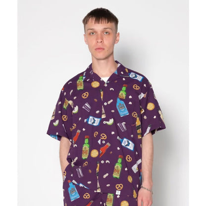 BEDWIN & THE HEARTBREAKERS S/S OPEN COLLAR ALOHA SHIRT "ROGERS"