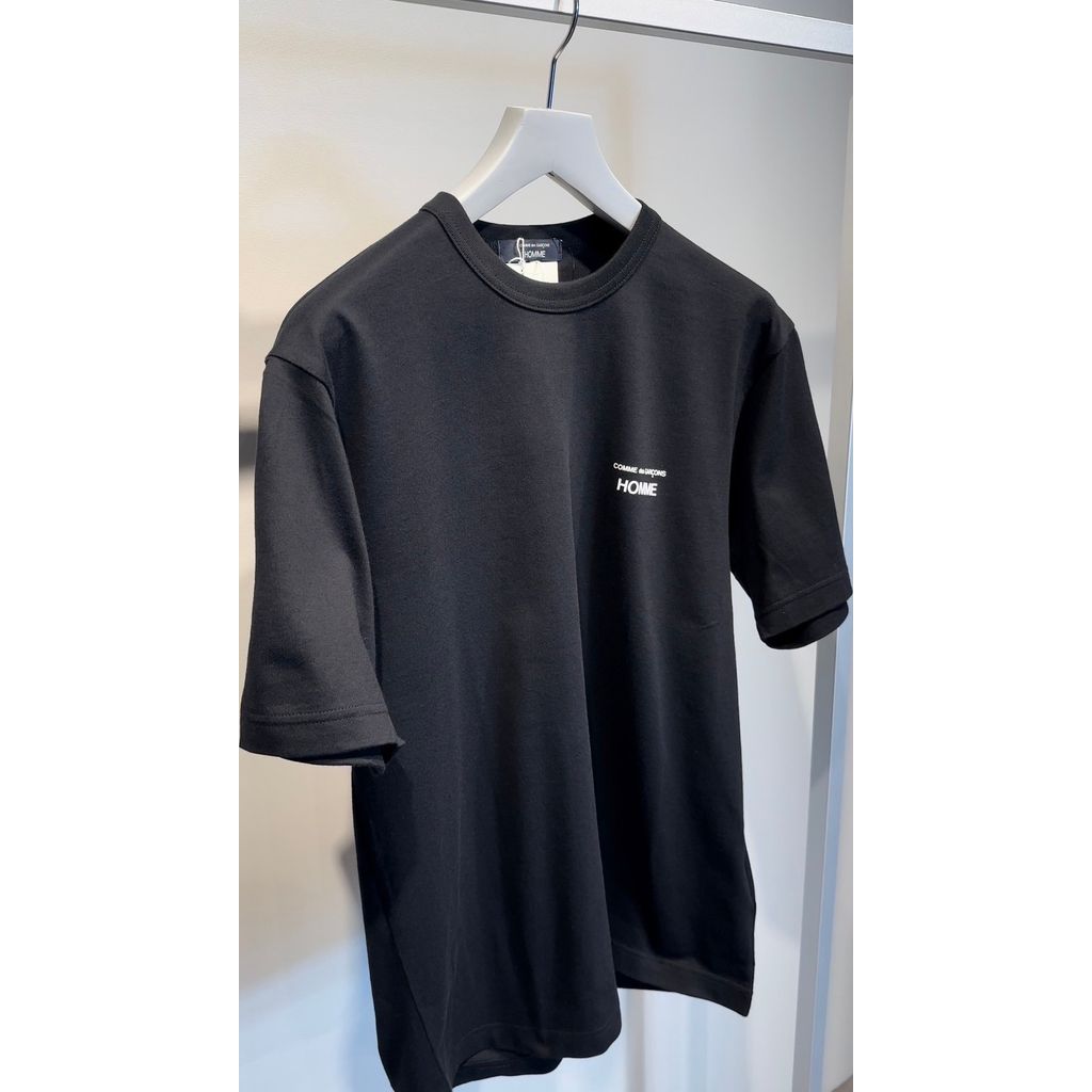 COMME des GARCONS HOMME COTTON PLAIN LOGO T-SHIRTS（BLACK）