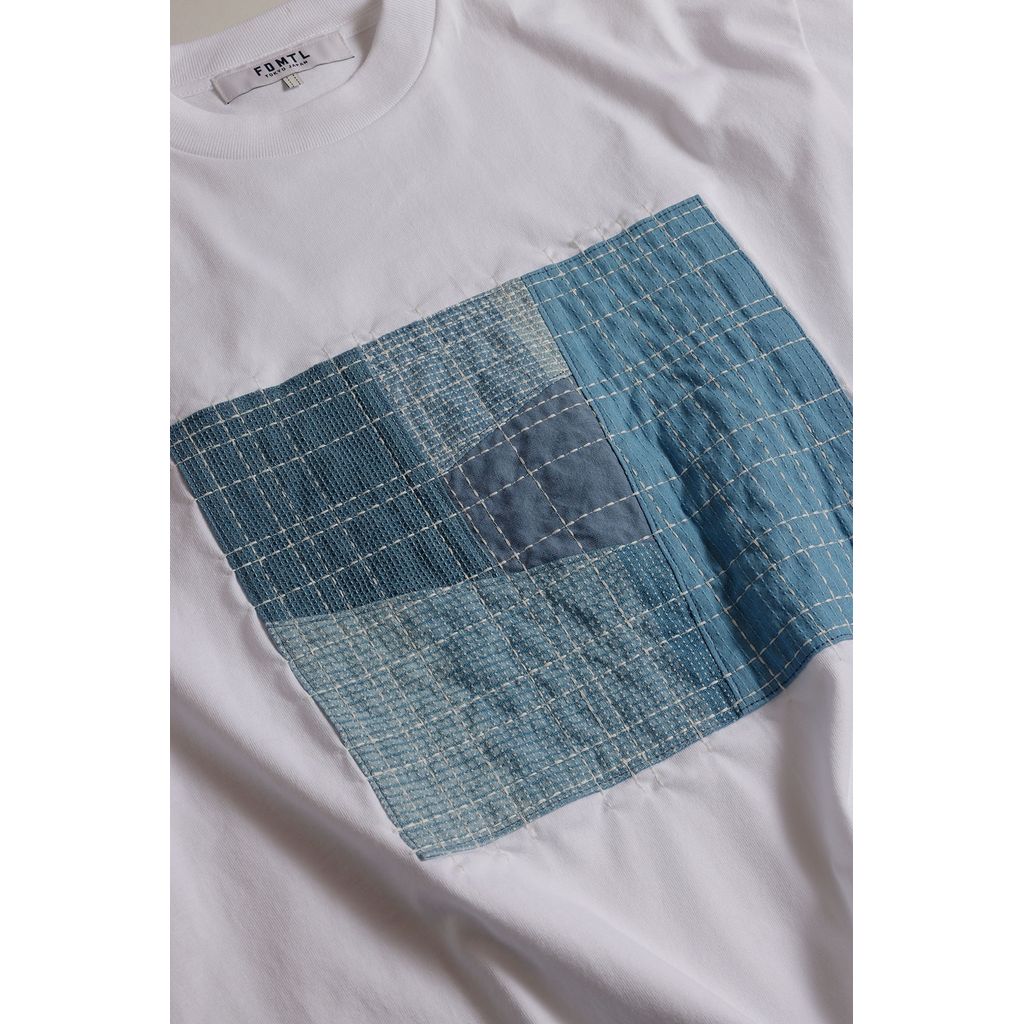 FDMTL SASHIKO PATCHWORK TEE