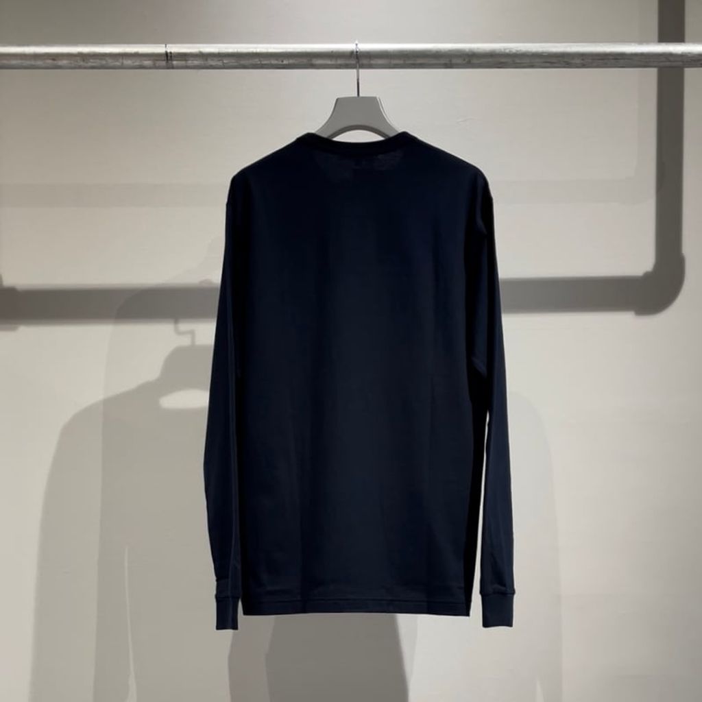 COMME des GARCONS HOMME COMME des GARCONS HOMME LOGO LONG SLEEVE TEE （NAVY）