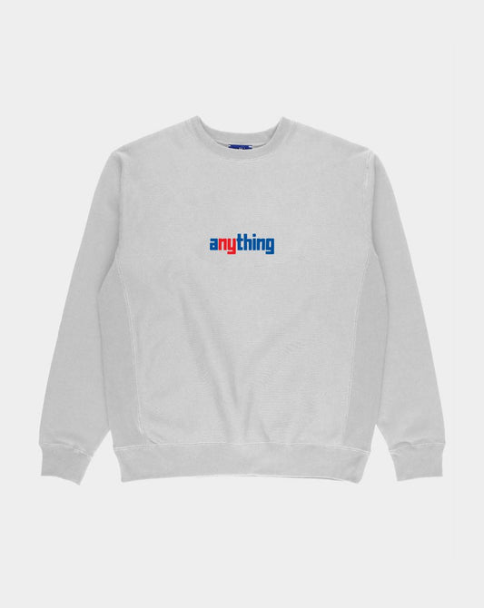 aNYthing Speedball Crew Neck Fleece - Heather Grey