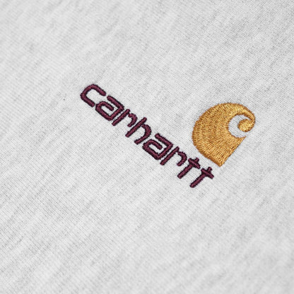 【一部予約販売】CARHARTT WIP Half Zip American Script Sweatshirt