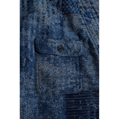 FDMTL BORO JAQUARD HAORI SHIRT RINSE