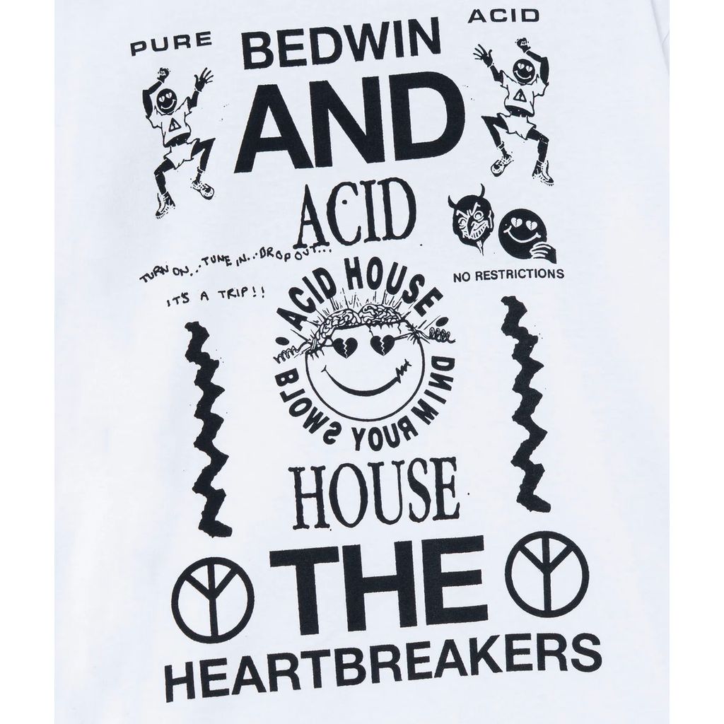 BEDWIN & THE HEARTBREAKERS S/S PRINTED TEE "Acid House"