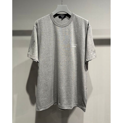 COMME des GARCONS HOMME COTTON PLAIN LOGO T-SHIRTS（GRAY）