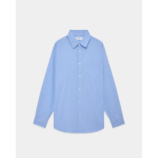marka Organic Cotton Stripe Regular Collar Shirt M26A05SH01C