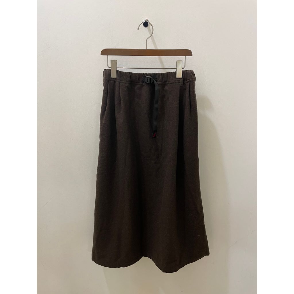 Gramicci WOOL BLEND FRARE SKIRT