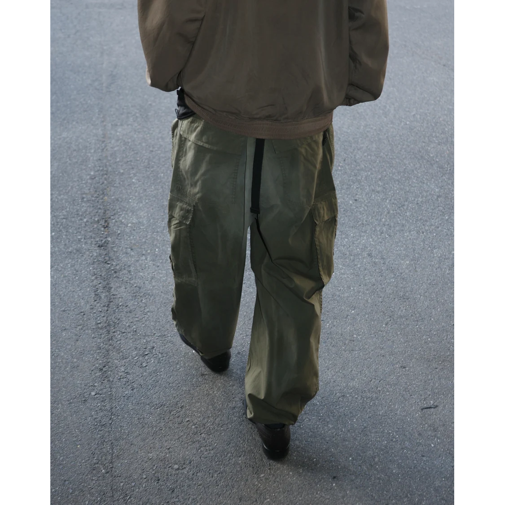 ANACHRONORM FADED CARGO EASY PANTS OLIVE