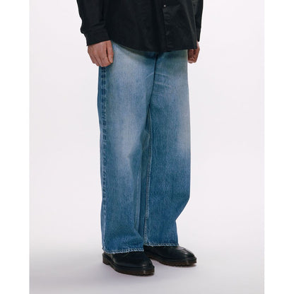 marka ORGANIC COTTON 13.5oz SELVEDGE DENIM WIDE LEG JEANS
