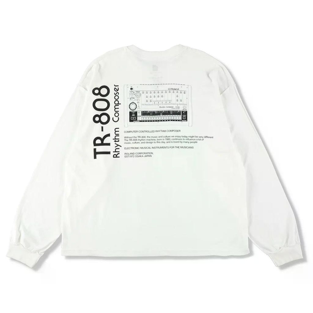 ISNESS MUSIC TR-808 LONG SLEEVE T-SHIRTS(ISNESS MUSIC×ROLAND)