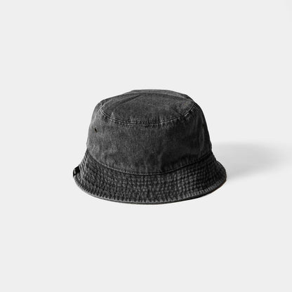 APPLEBUM “APPLE LOGO" DENIM BUCKET HAT [BLACK]