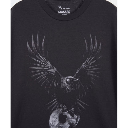 Y's for men × masses ROUND NECK SHORT SLEEVE T D-2