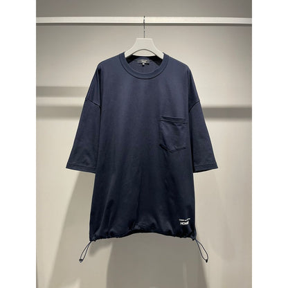 COMME des GARCONS HOMME コットン天竺 スピンドル LOGO TEE（NAVY）