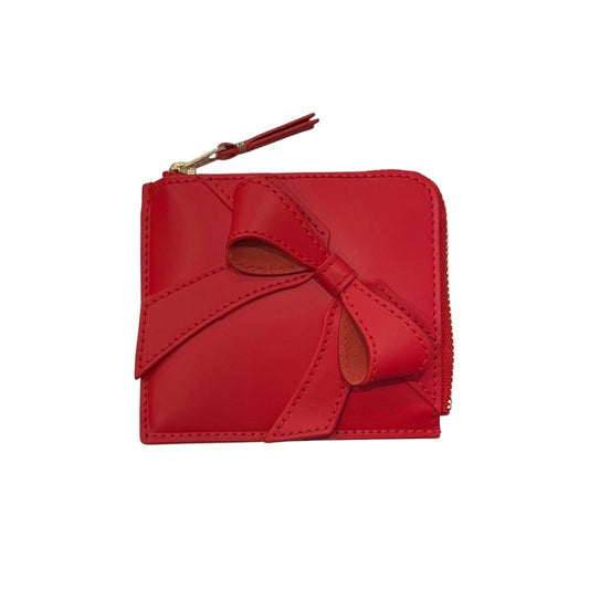 Wallet COMME des GARCONS BIG BOW ZIP AROUND WALLET（RED）