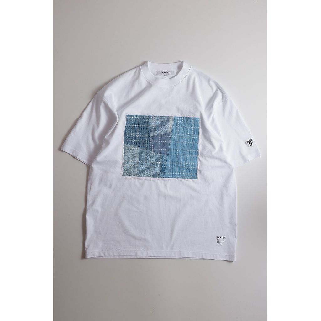 FDMTL SASHIKO PATCHWORK TEE