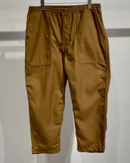 COMME des GARCONS HOMME エステルギャバ イージーパンツ BROWN