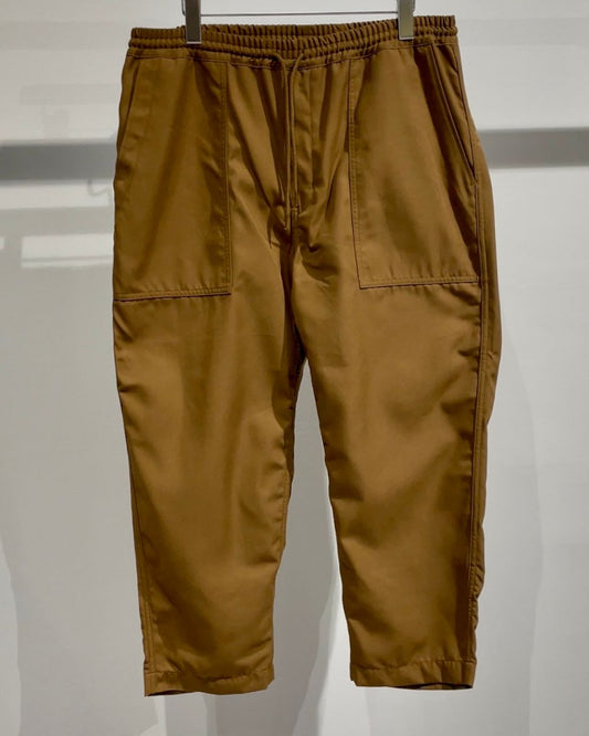COMME des GARCONS HOMME エステルギャバ イージーパンツ BROWN