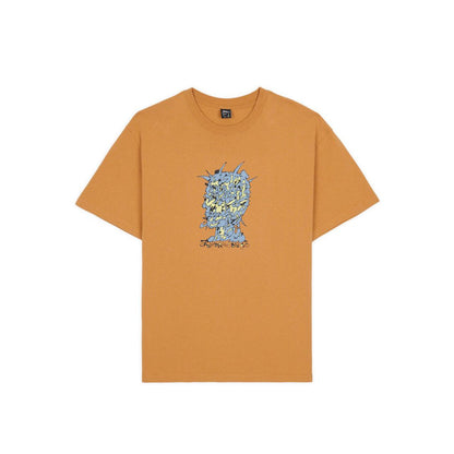 BRAIN DEAD  Scrambled Head T-shirt - Cumin