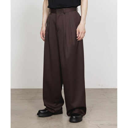 【予約販売】MARKAWARE  TRIPLE PLEATED WIDE TROUSERS