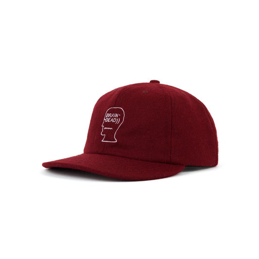 BRAIN DEAD Flannel Logohead 6 Panel Hat