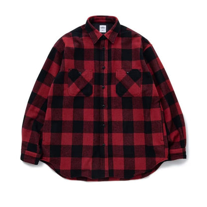 BEDWIN & THE HEARTBREAKERS L/S BUFFLAO CHECK BIG SHIRT "BILLY"