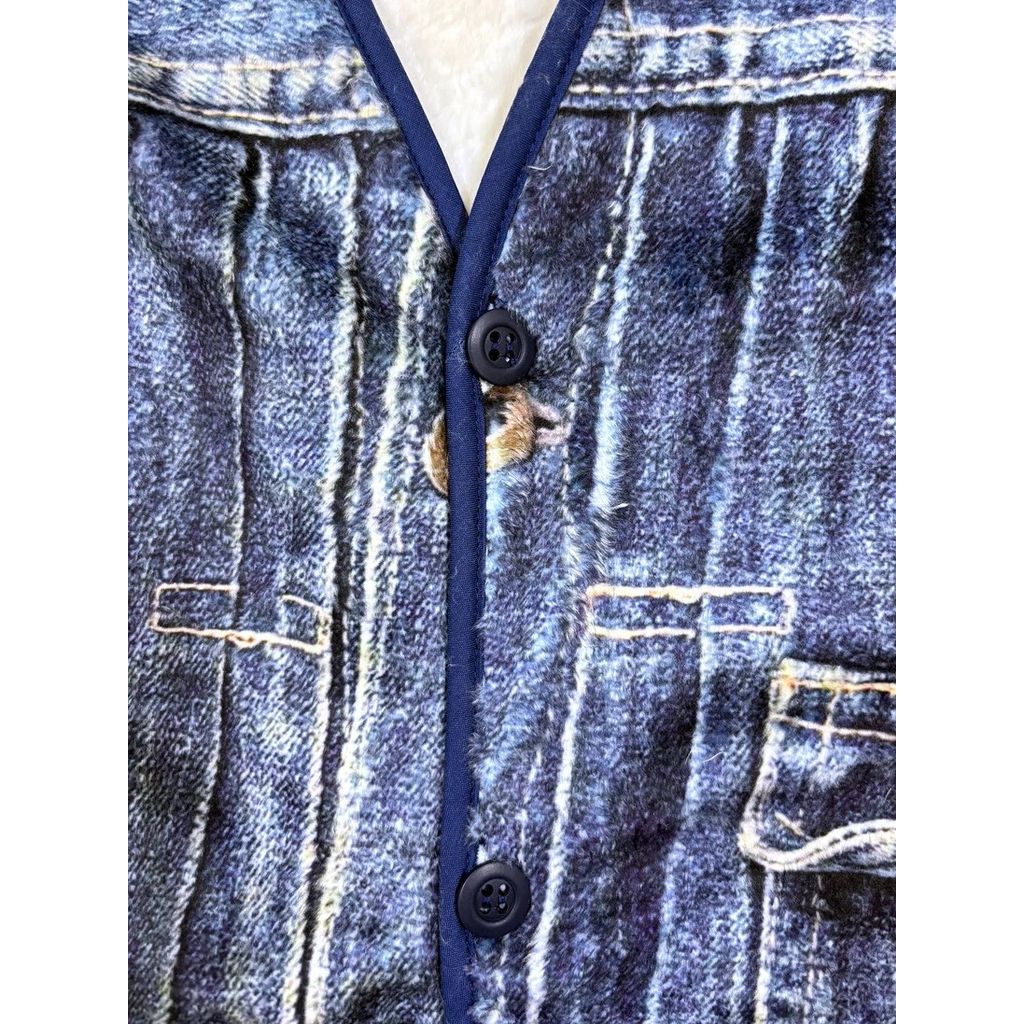 TALKING ABOUT THE ABSTRACTION TRANSFER FUR CARDIGAN SOUVENIR JACKET