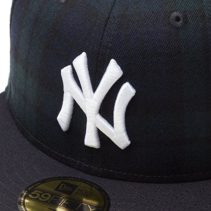 NEW ERA  59FIFTY Powered by GORO NAKATSUGAWA（min-nano）ニューヨーク・ヤンキース ブラックウォッチ ネイビーバイザー