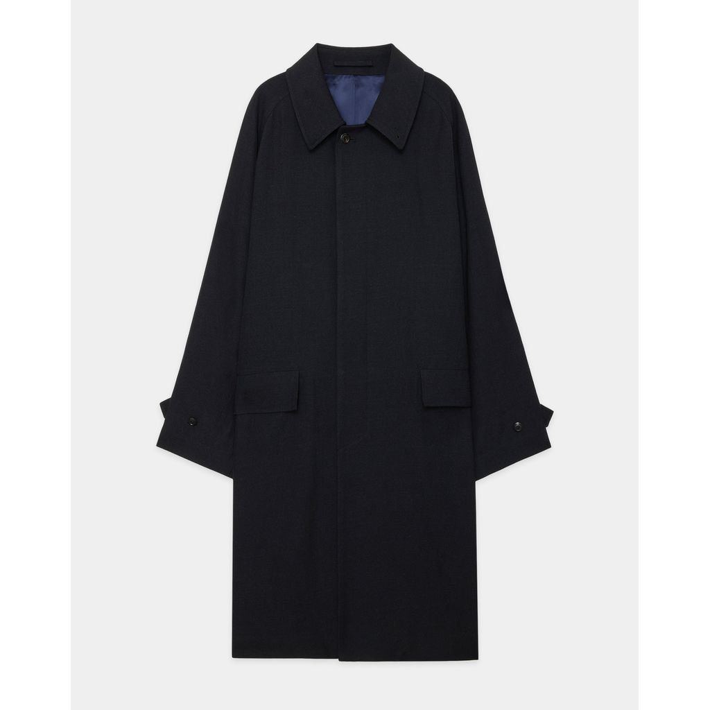 marka Tumbled Wool Serge Raglan Sleeve Coat