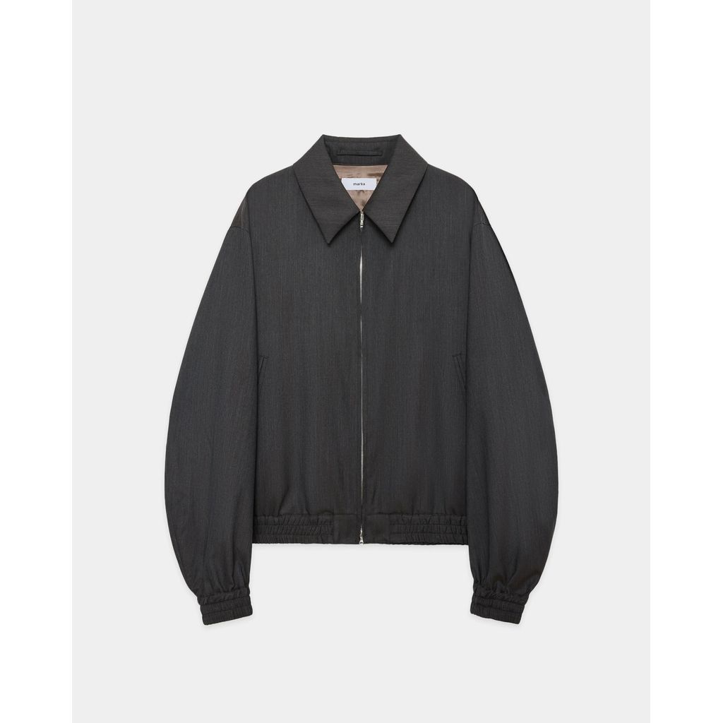 marka 2/60 Wool Tropical Melange / Zip Blouson