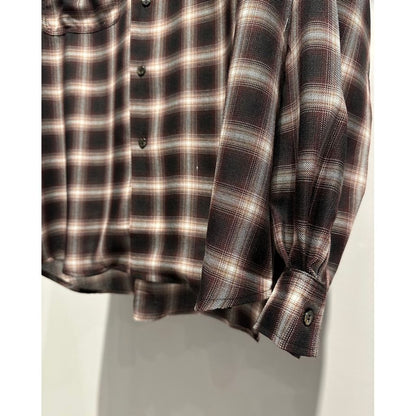 【MADE IN JAPAN】LINEAGE HOMBRE CHECK SHIRTS（BROWN）