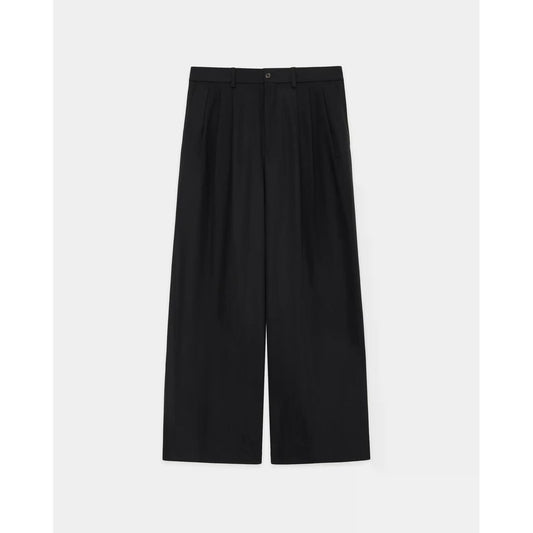 MARKAWARE Organic Cotton Survival Cloth Triple Pleated Wide Trousers