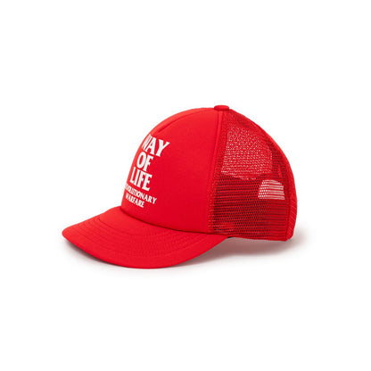 RATS MESH CAP "WAY OF LIFE" （RED）