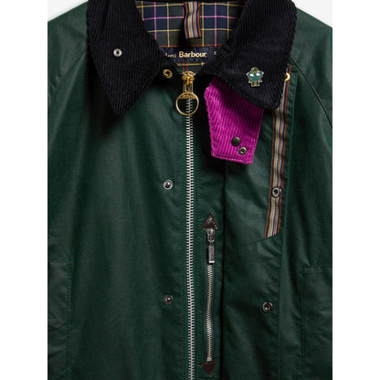 《Barbour × Paul Smith》【GAMEFAIR / ゲームフェア】ワックス コットン ミドルレングス コート