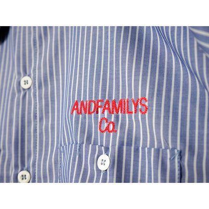 ANDFAMILYS STRIPE WORK SHIRTS