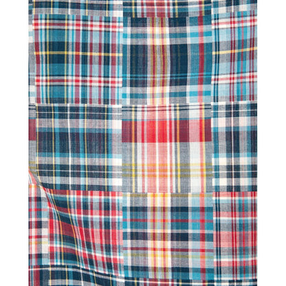 APPLEBUM PATCHWORK MADRAS WIDE PANTS