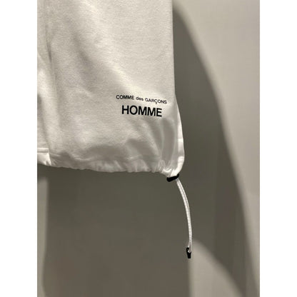 COMME des GARCONS HOMME コットン天竺 スピンドル LOGO TEE（WHITE）