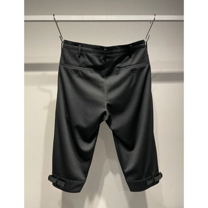 Ground Y POLYESTER SMOOTH PIPING WIDE PANTS