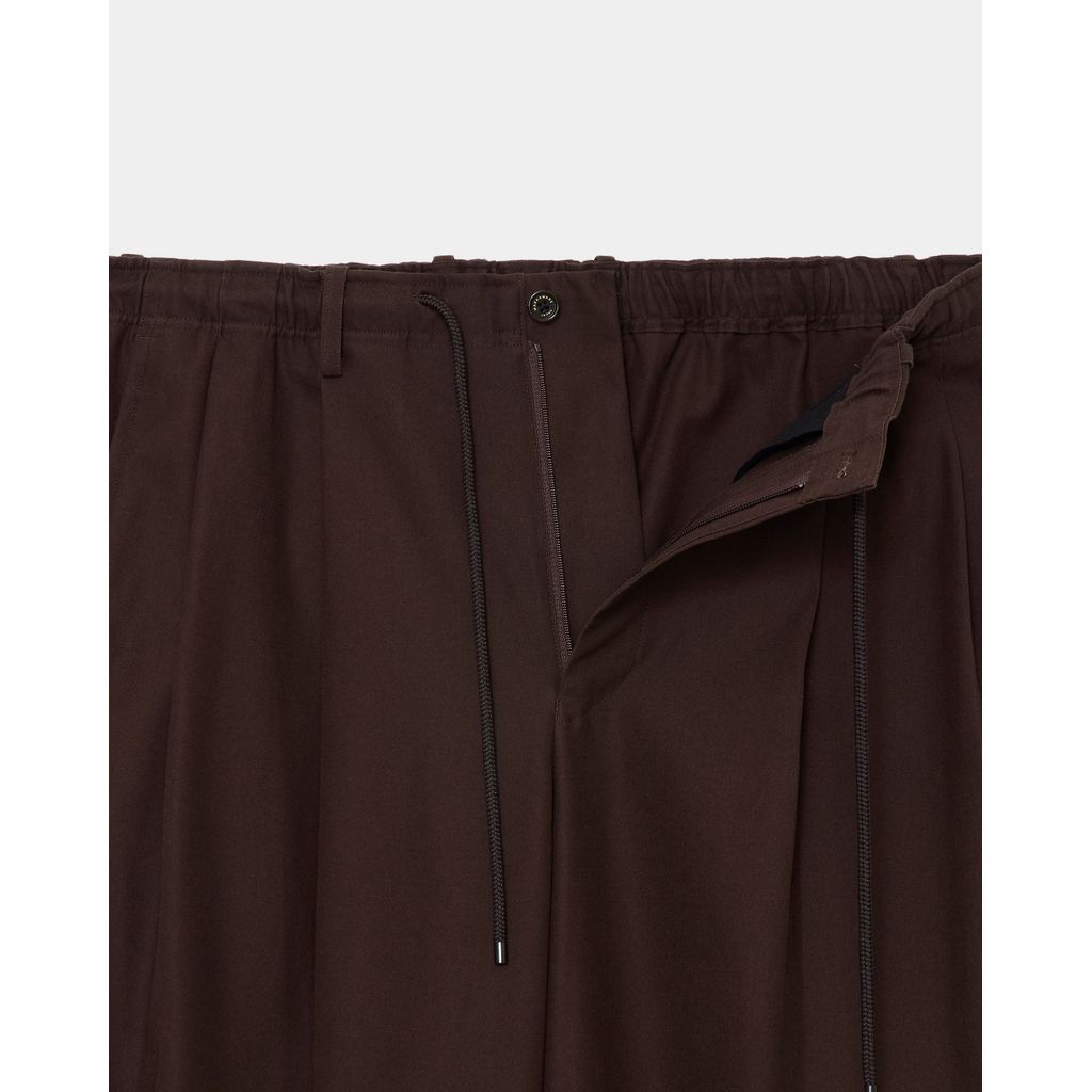 MARKAWARE Organic Cotton Gabardine Double Pleated Easy Trousers