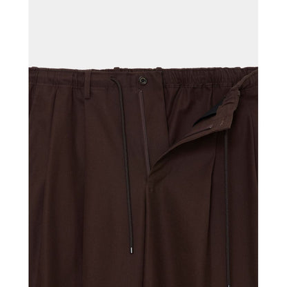 MARKAWARE Organic Cotton Gabardine Double Pleated Easy Trousers
