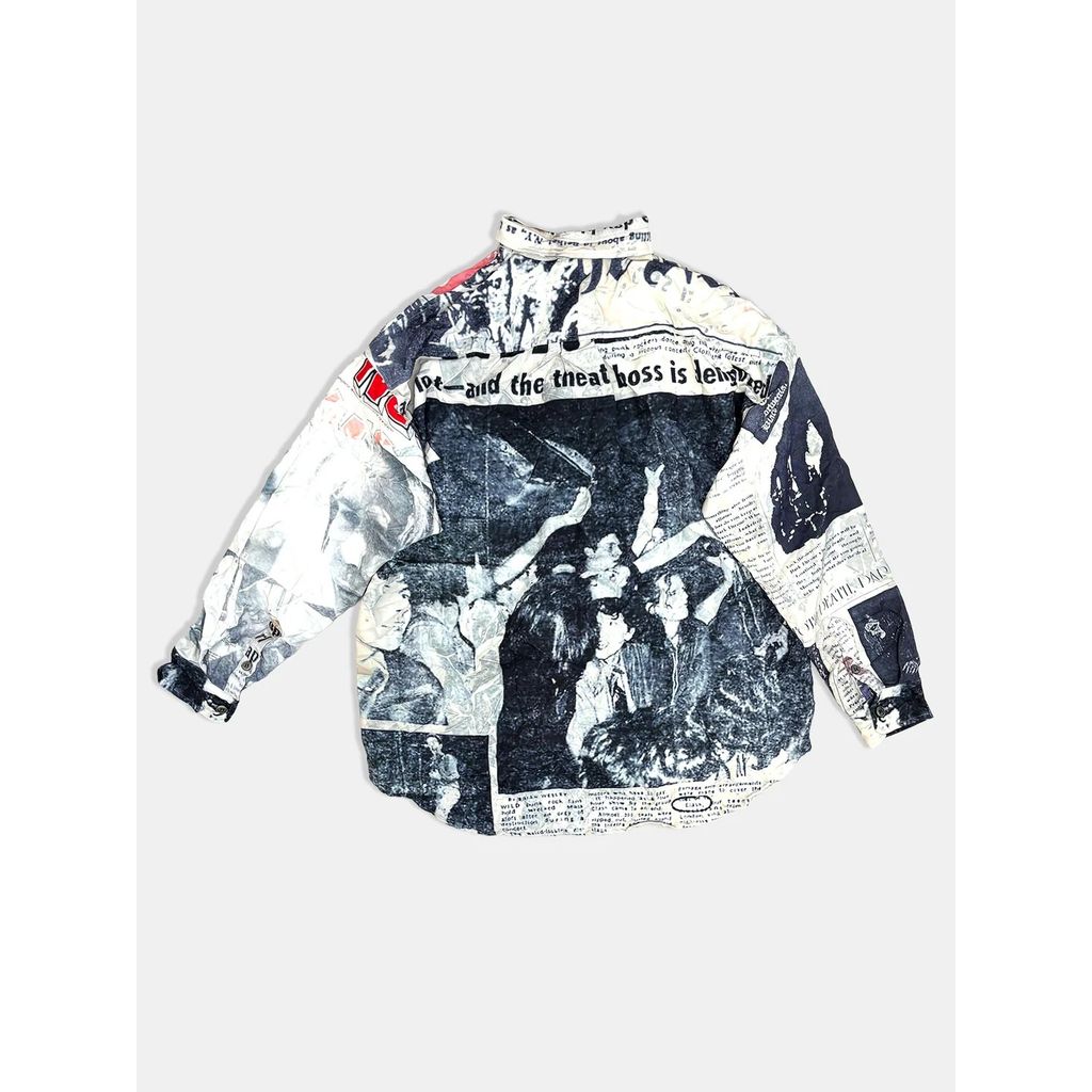 TALKING ABOUT THE ABSTRACTION NEWS PAPER SHIRTS 2627AW-SH-003