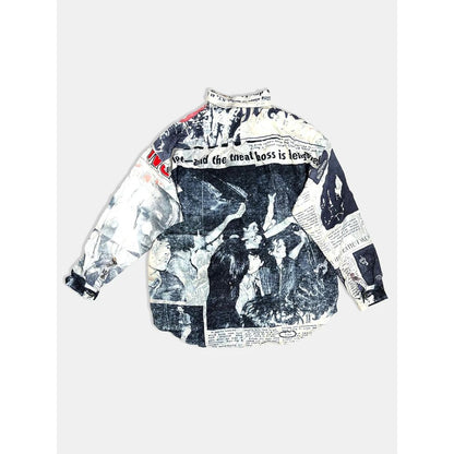 TALKING ABOUT THE ABSTRACTION NEWS PAPER SHIRTS 2627AW-SH-003