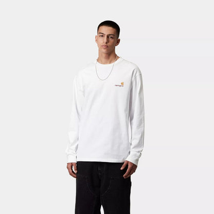 CARHARTT WIP  L/S AMERICAN SCRIPT T-SHIRT