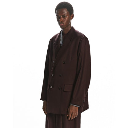 MARKAWARE  SUPER 160's WOOL GABARDINE DOUBLE BREASTED COMFORT JACKET